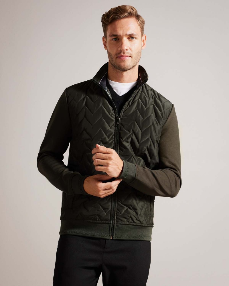 Ted Baker HAMSTE LS Nailon Full Zip Layering Albastru Deschis | 351BINXKW