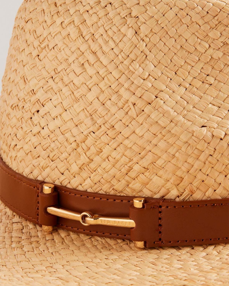 Ted Baker HARIETS Straw Hat Natural | 928MCTVKS