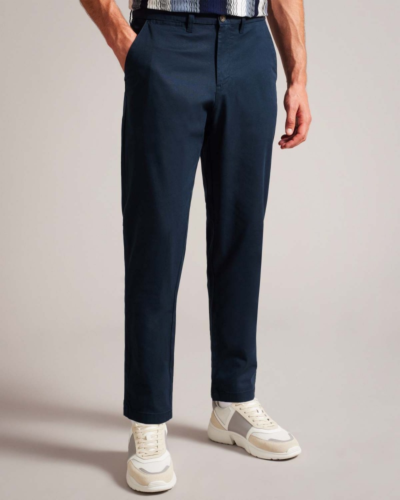 Ted Baker HAYBRN CAMBURN Regular Fit Trouser Bleumarin | 764SZQVAY