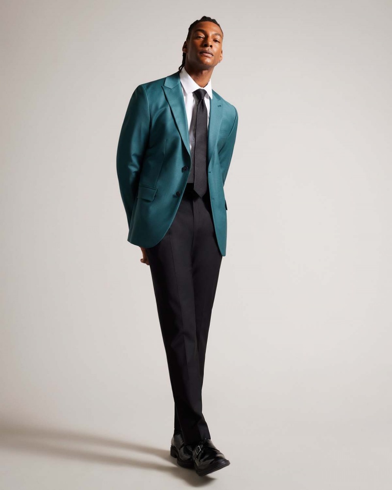 Ted Baker HYNISH Slim Fit Lână Tonic Blazer Mid Gree | 157CVEFYR