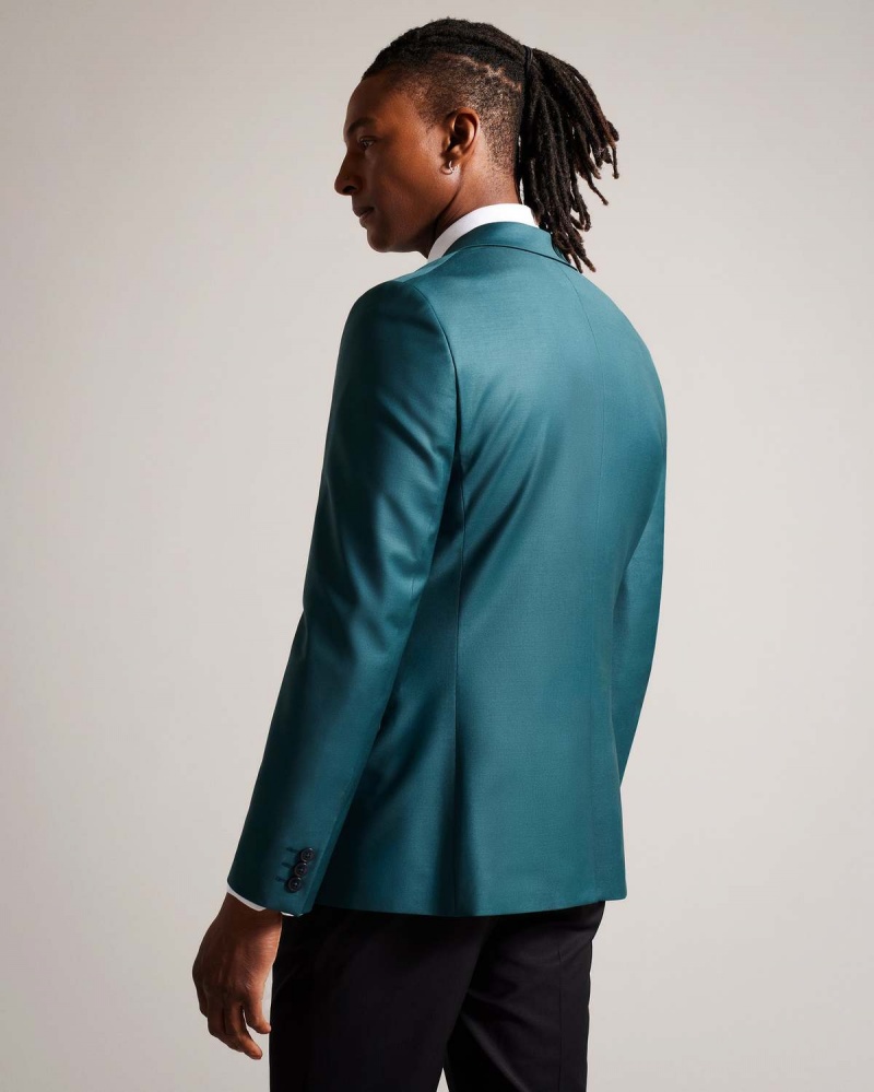 Ted Baker HYNISH Slim Fit Lână Tonic Blazer Mid Gree | 157CVEFYR