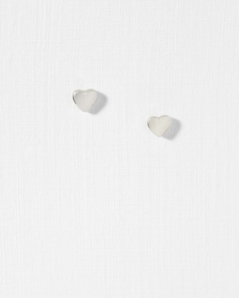 Ted Baker Harly Tiny Heart Stud Earring Argintii | 732UKIVBN