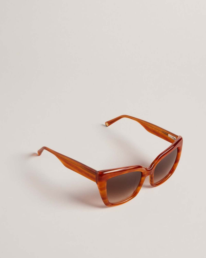 Ted Baker Hyatts Grosolan Cat Eye Frame Sunglasses Maro | 270JHLMSB