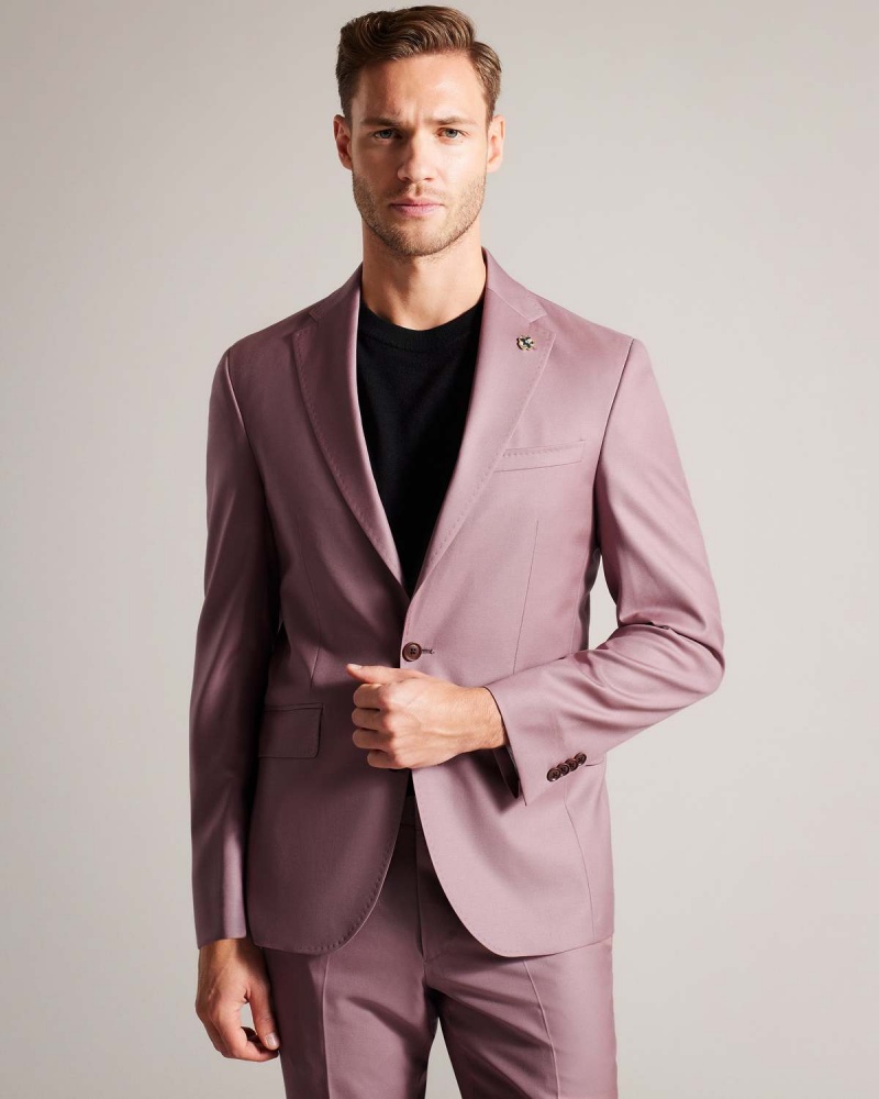 Ted Baker IGNACEJ Premium Pink Suit Jacket Roz | 965ETVAQH