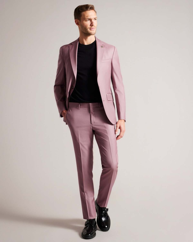 Ted Baker IGNACEJ Premium Pink Suit Jacket Roz | 867UZEITV