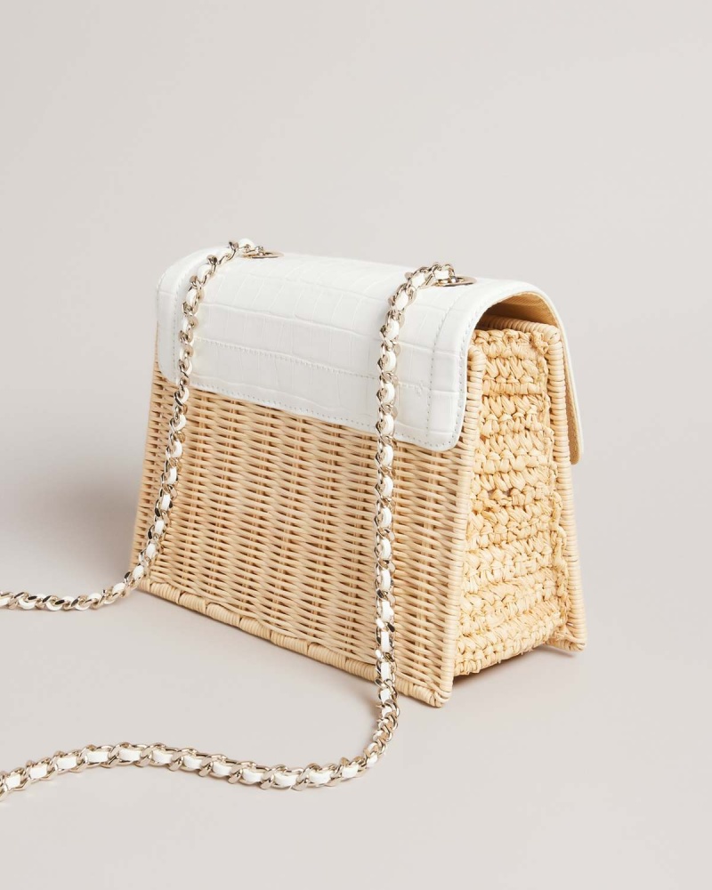 Ted Baker JAYLISI Imitation Croc Basket Bag Natural | 135WLYBGR