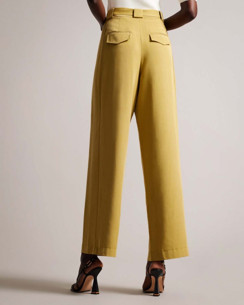 Ted Baker JEMILA Largi Leg Trouser Kaki | 567QFULYS