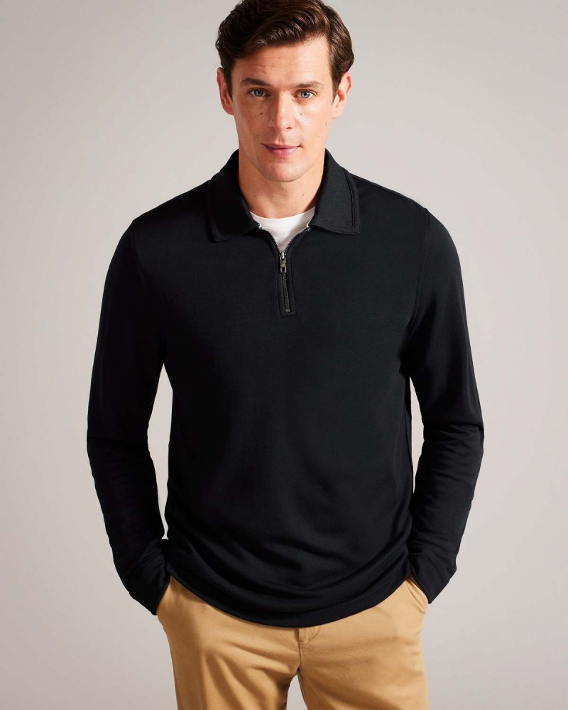 Ted Baker KARPOL LS Regular Soft Touch Polo Natural | 670JAXBGR