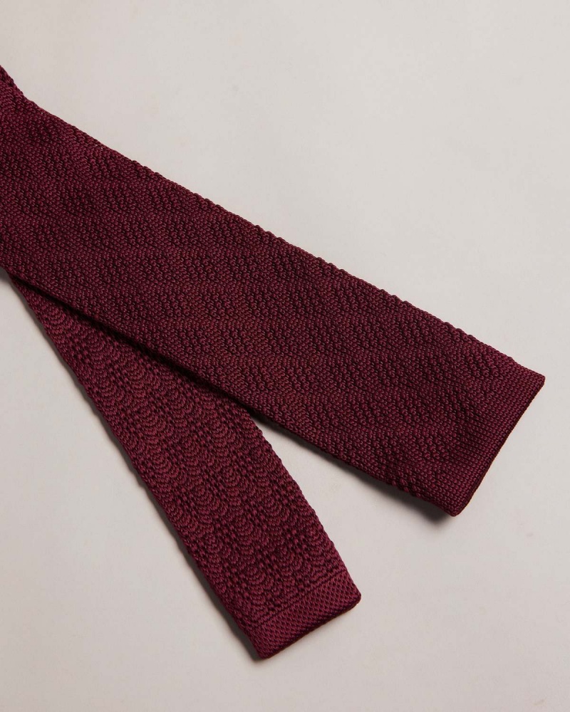 Ted Baker KELMIS Diamond Texture Tricotate Tie Dk-red | 064JVGPWD