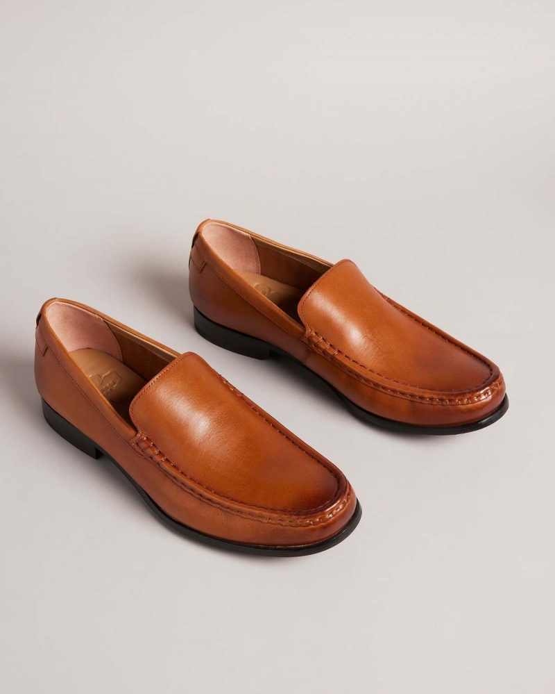 Ted Baker LABI Piele Penny Loafer Tan | 634YGLXOK