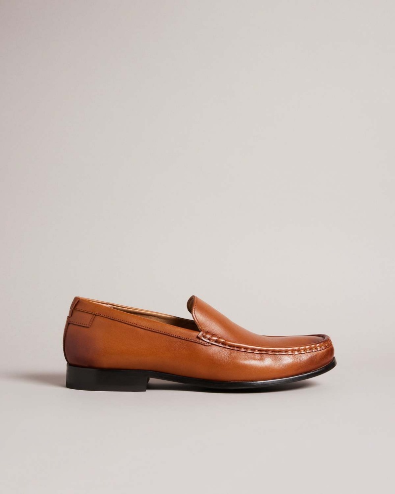 Ted Baker LABI Piele Penny Loafer Tan | 634YGLXOK