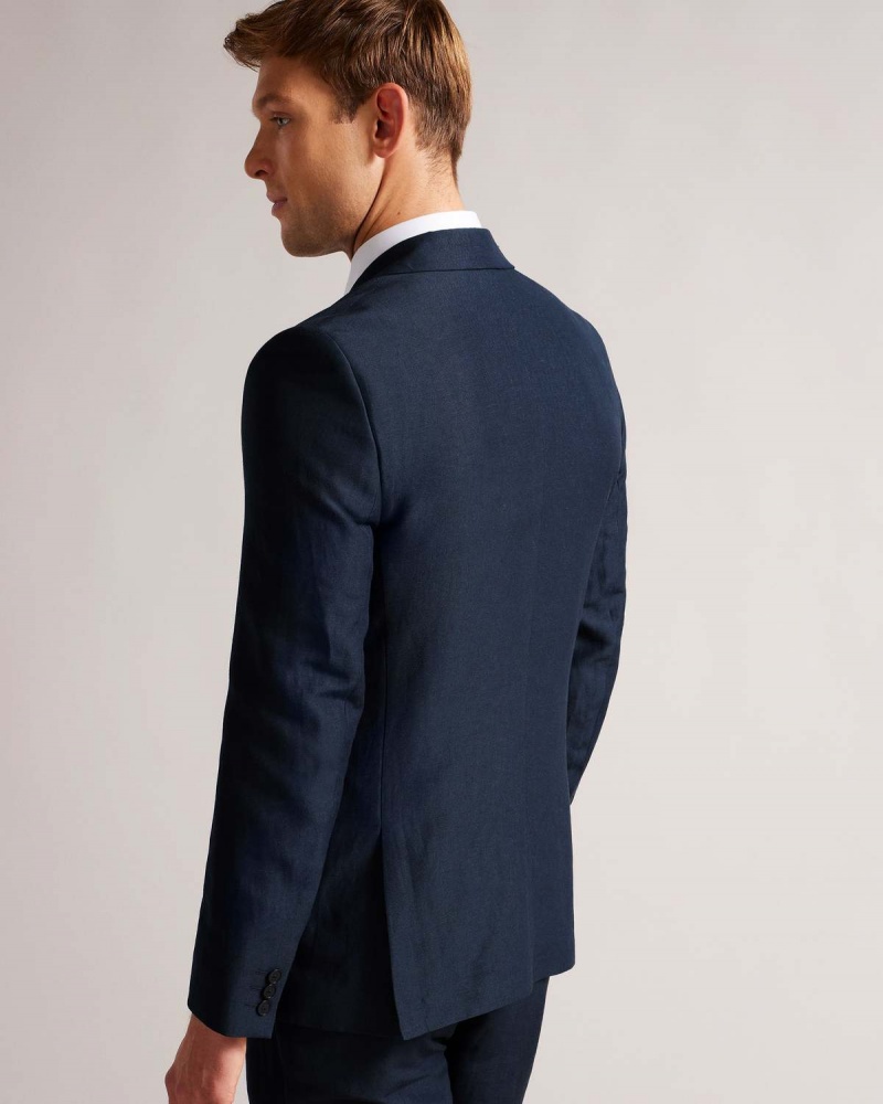 Ted Baker LANCEJ Slim Fit Organic Fibre Jacket Bleumarin | 283UYARLK