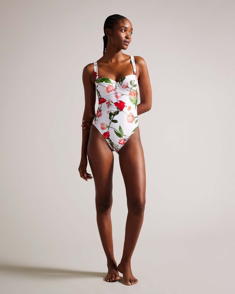 Ted Baker LARANAA Cupped Swimsuit Albi | 419GWVCKX