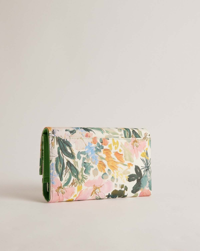 Ted Baker LETTAAS Floral Printed Travel Wallet Albi | 342JAGCKS