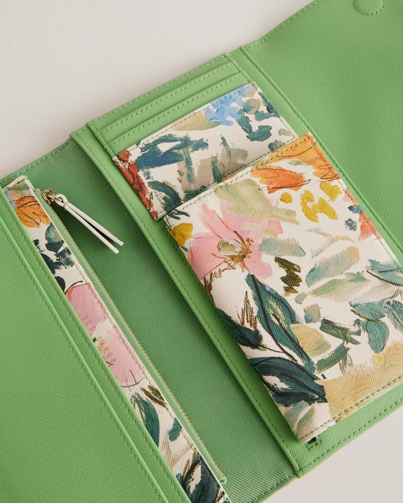 Ted Baker LETTAAS Floral Printed Travel Wallet Albi | 342JAGCKS