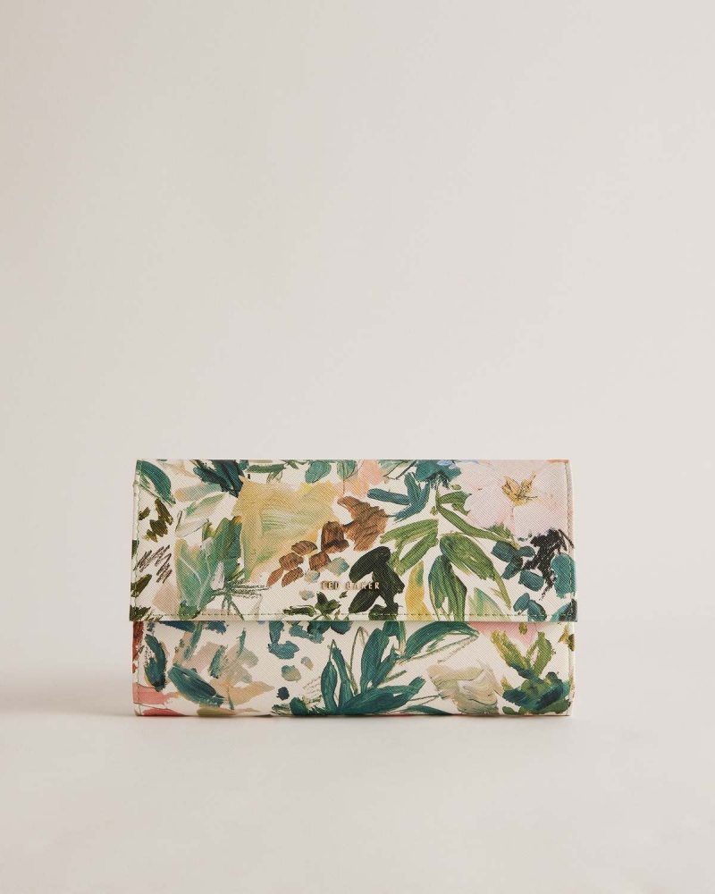 Ted Baker LETTAAS Floral Printed Travel Wallet Albi | 342JAGCKS