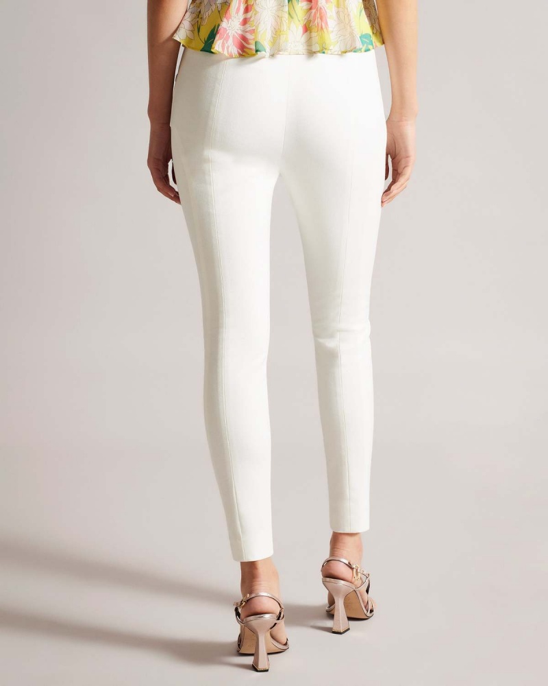 Ted Baker LIROI High Waisted Legging with Faux Popper Detail Negrii | 192BNOJUZ