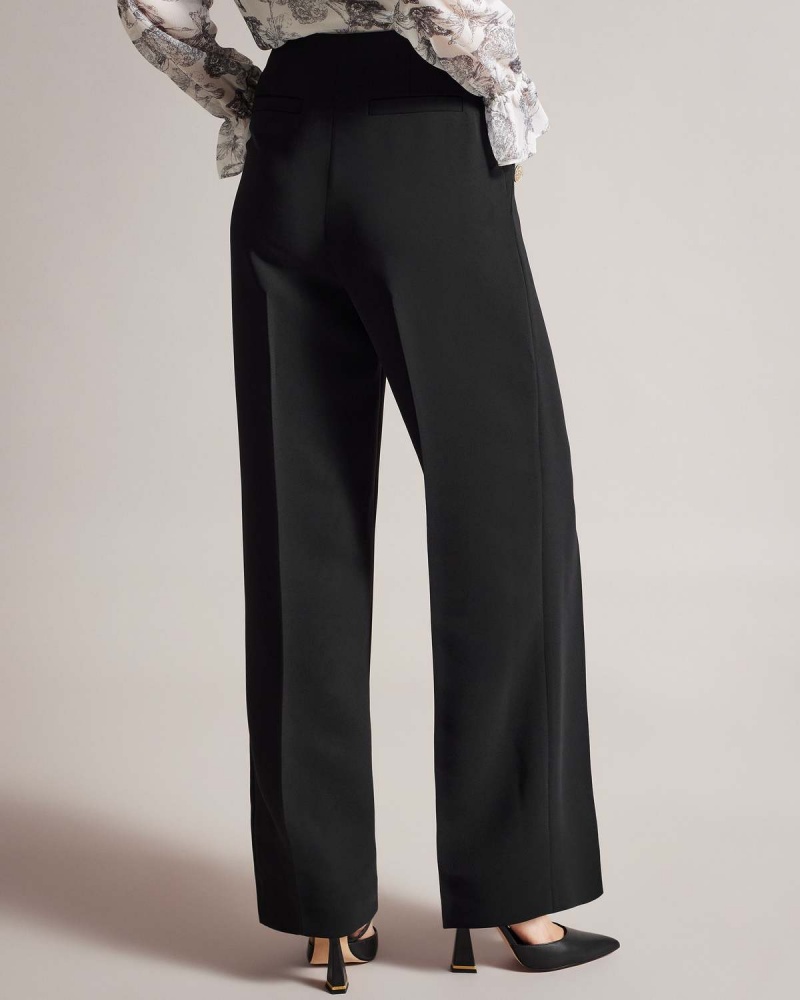 Ted Baker LLAYLAT High Waisted Largi Leg Twill Trouser Albi | 375FWGDQT