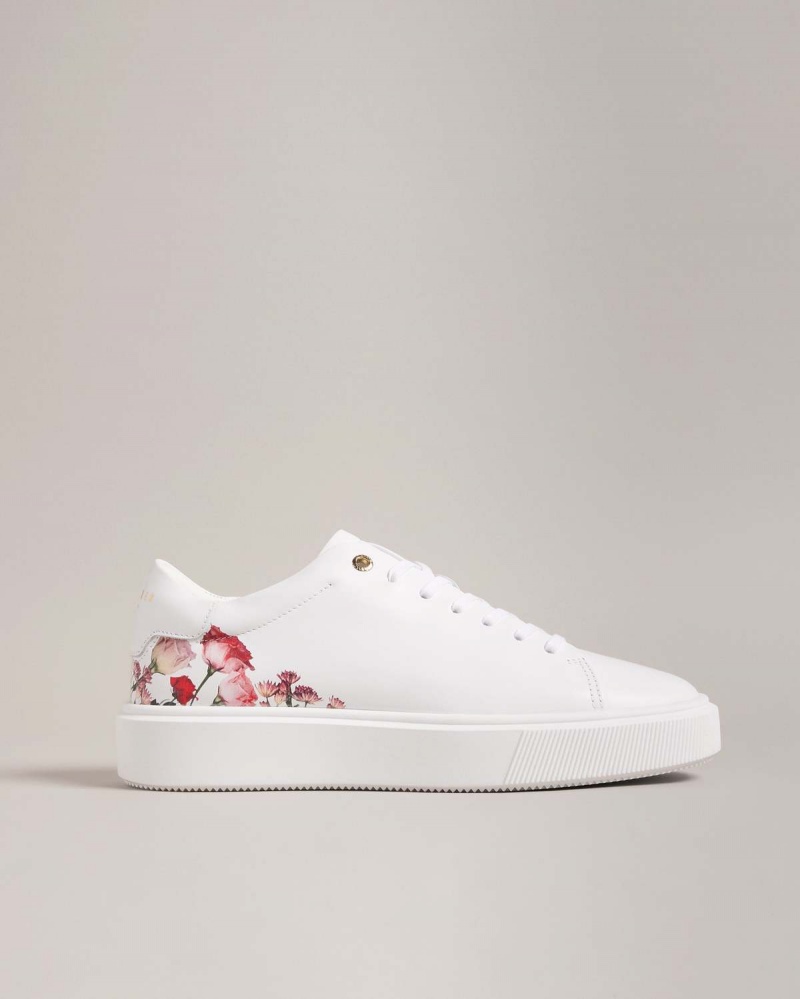 Ted Baker LORNY Floral Printed Platforma Trainer Albi | 670AWDFQL