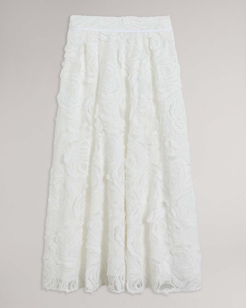 Ted Baker LOUELAA Midi Skirt with Pleats Albi | 452LVKBZA