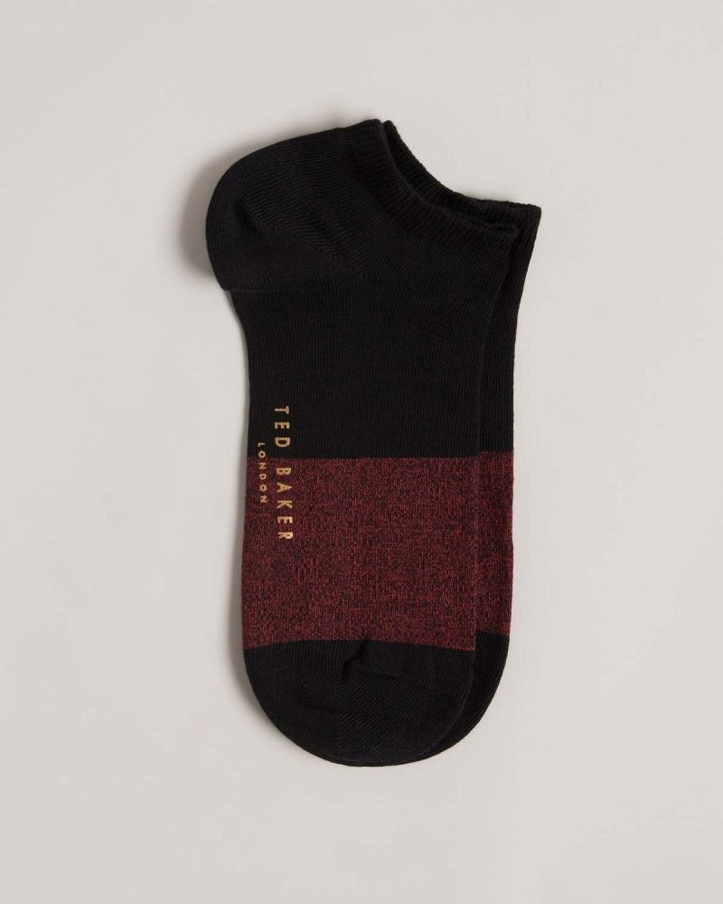 Ted Baker LOWSOCK Trainer Sock Negrii | 651DEGZSI