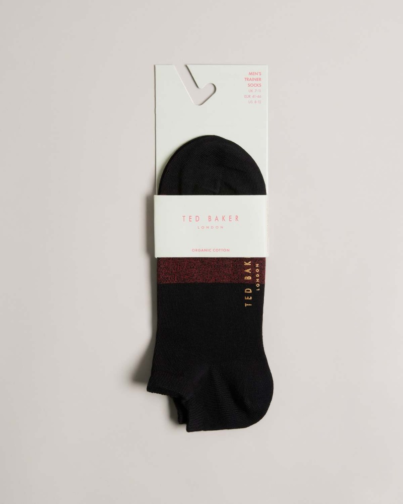 Ted Baker LOWSOCK Trainer Sock Negrii | 651DEGZSI