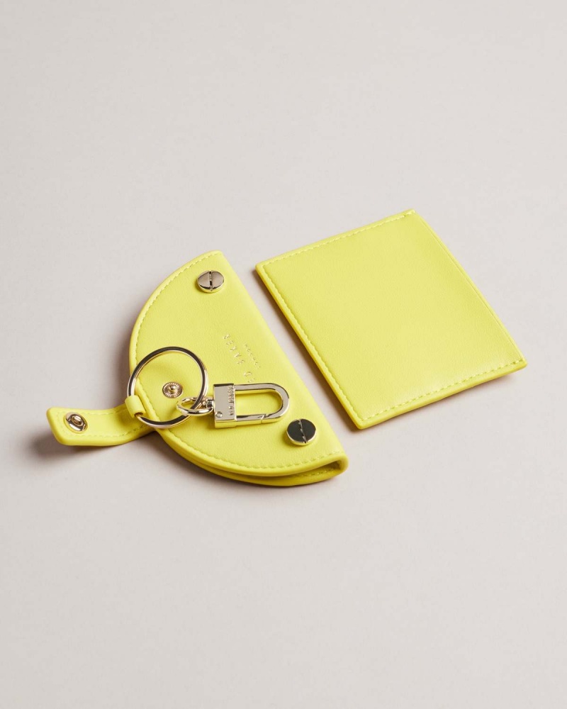 Ted Baker Lemmonn Lemon Slice Keyring and Card Holder Galbeni | 834XRQPME