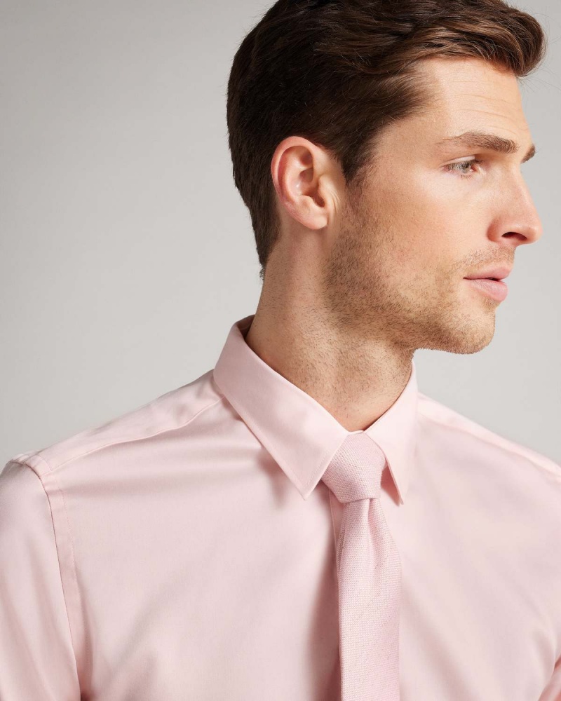 Ted Baker MAELOSS LS Slim Fit Shirt Pl-pink | 789DSHZPU