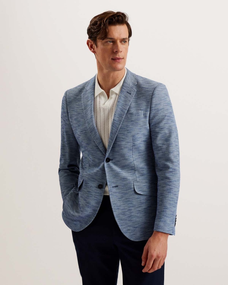 Ted Baker MARCUSJ Jersey SB2 Slim Blazer Albastri | 208VRBDFC