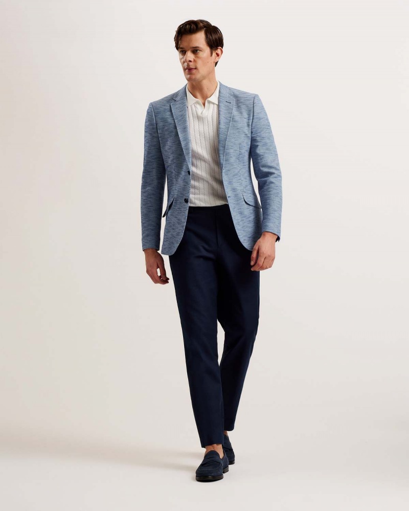 Ted Baker MARCUSJ Jersey SB2 Slim Blazer Albastri | 347VPWSOA