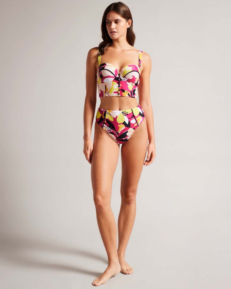 Ted Baker MARGIEH Longline Cupped Bikini Top Nude | 518FWQYXD