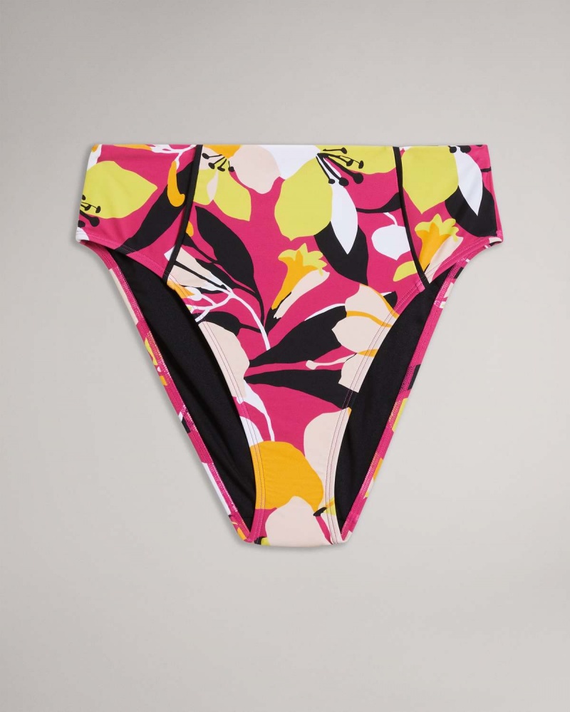 Ted Baker MARTHYA High Waisted Bikini Bottoms Nude | 368UJDMKL