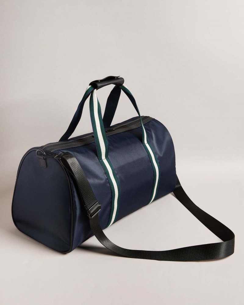 Ted Baker MATIQUE Twill Retro Sport Holdall Albastri | 175AHKOXS