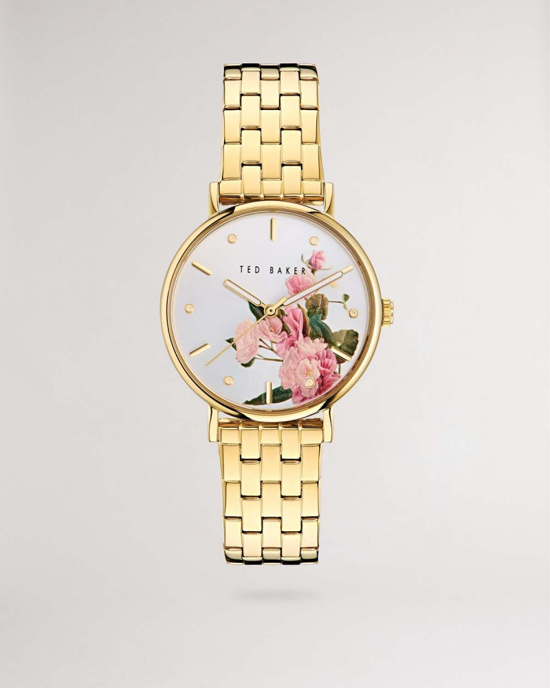 Ted Baker MIRIBEL BKPPH Printed Dial Bracelet Watch Aurii | 723ZQSMET