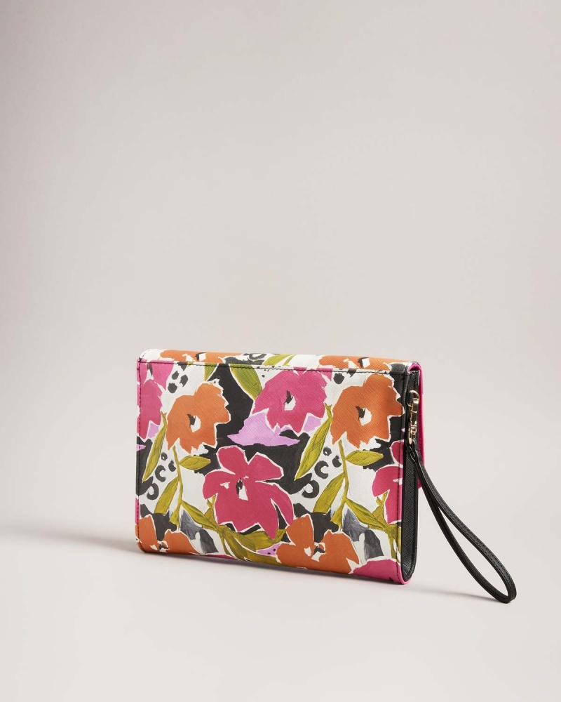 Ted Baker Magnoly Printed Magnolia Pouch Roz | 356AKPCIQ