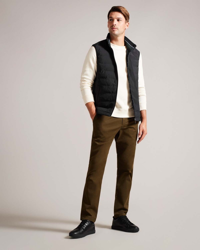 Ted Baker NEWWARK Nailon Welded Gilet Negrii | 345ULFPQT