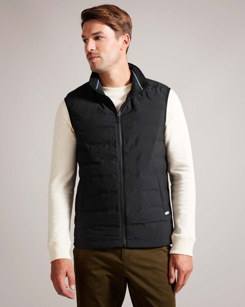 Ted Baker NEWWARK Nailon Welded Gilet Negrii | 345ULFPQT