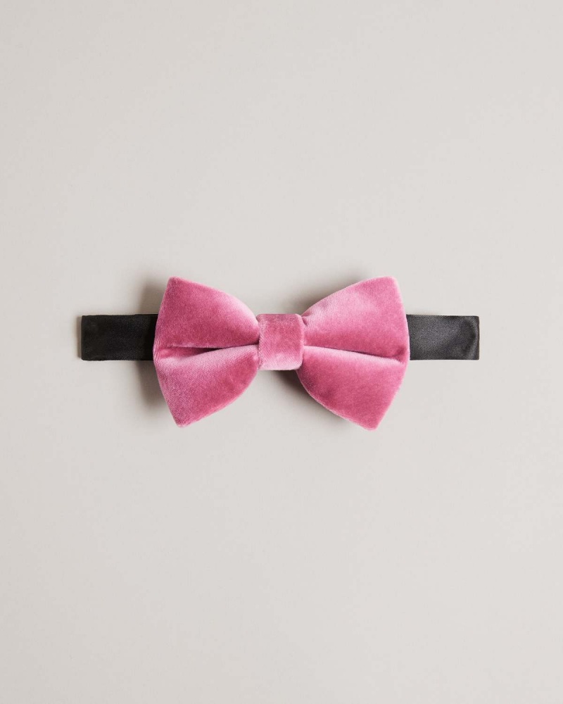 Ted Baker NIICO Velvet Bow Tie Dk-red | 078DFAVYJ