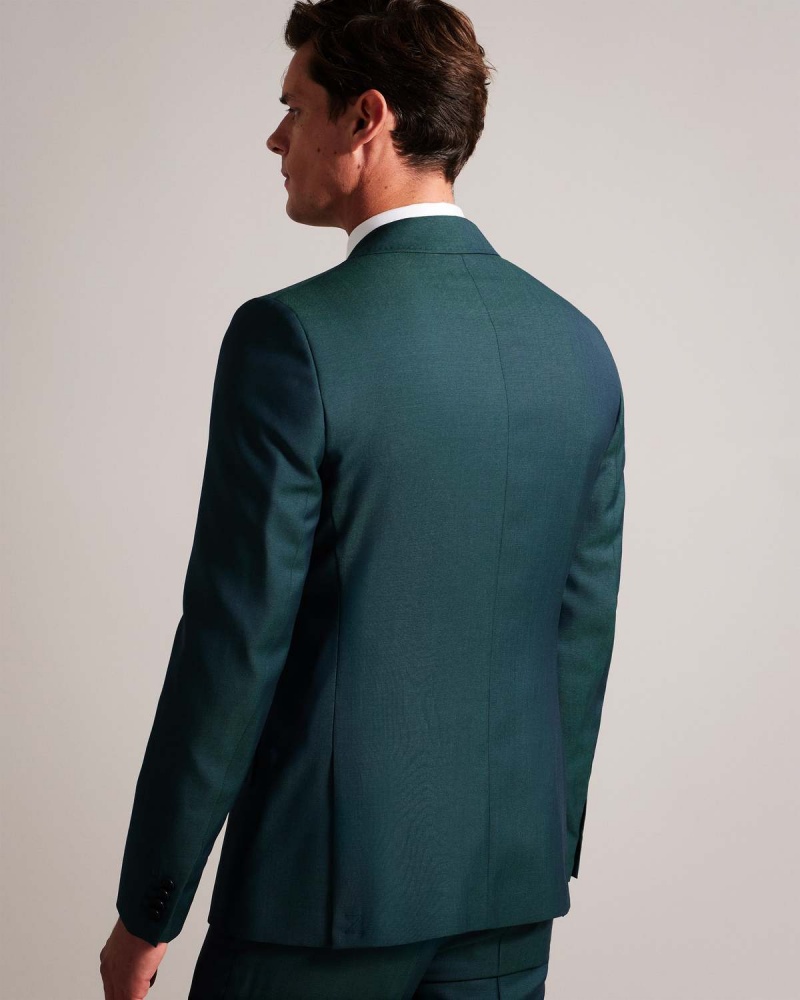 Ted Baker NORTHJ Lână Tonic Suit Jacket Teal-blu | 357TFOUAN