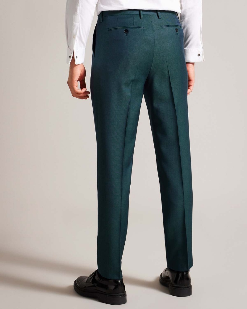 Ted Baker NORTHT Lână Tonic Slim Suit Trouser Teal-blu | 792KSHDTQ