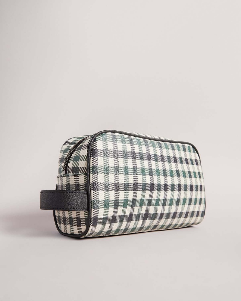 Ted Baker Nayrrn House Check Washbag Albastri | 973ZRCYDF