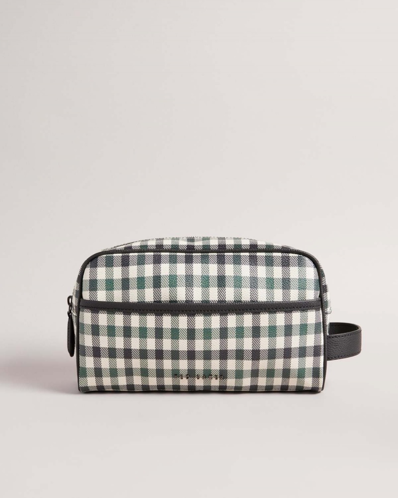 Ted Baker Nayrrn House Check Washbag Albastri | 973ZRCYDF