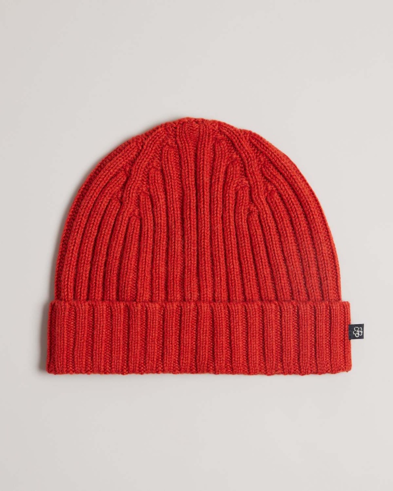 Ted Baker OAKLAND Rib Beanie Hat Gri | 783TAKUBH