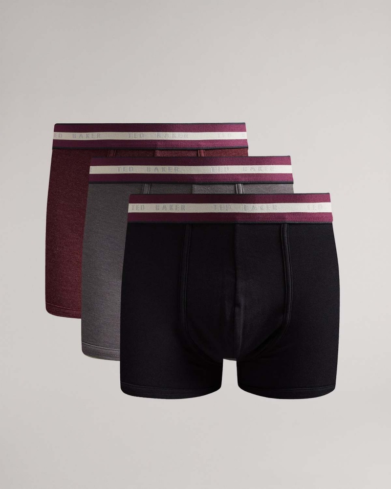 Ted Baker Oskaar 3 Pack Trunks Rosii | 298BSQATI