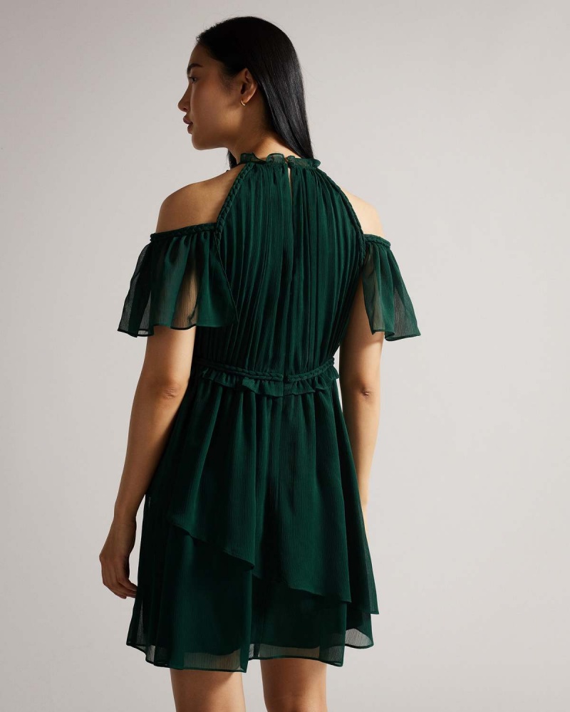 Ted Baker POPPIO Rope Detail Mini Rochie Albastru Deschis | 792CLKTNE