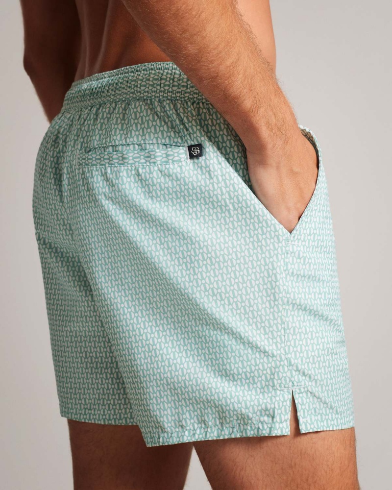 Ted Baker Popov Geometric Swimshort Verzi | 973CEQTAW