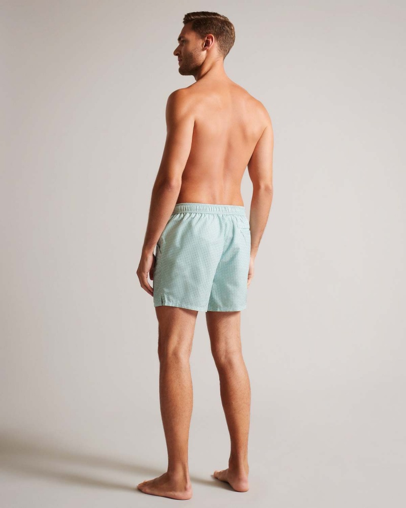 Ted Baker Popov Geometric Swimshort Verzi | 973CEQTAW