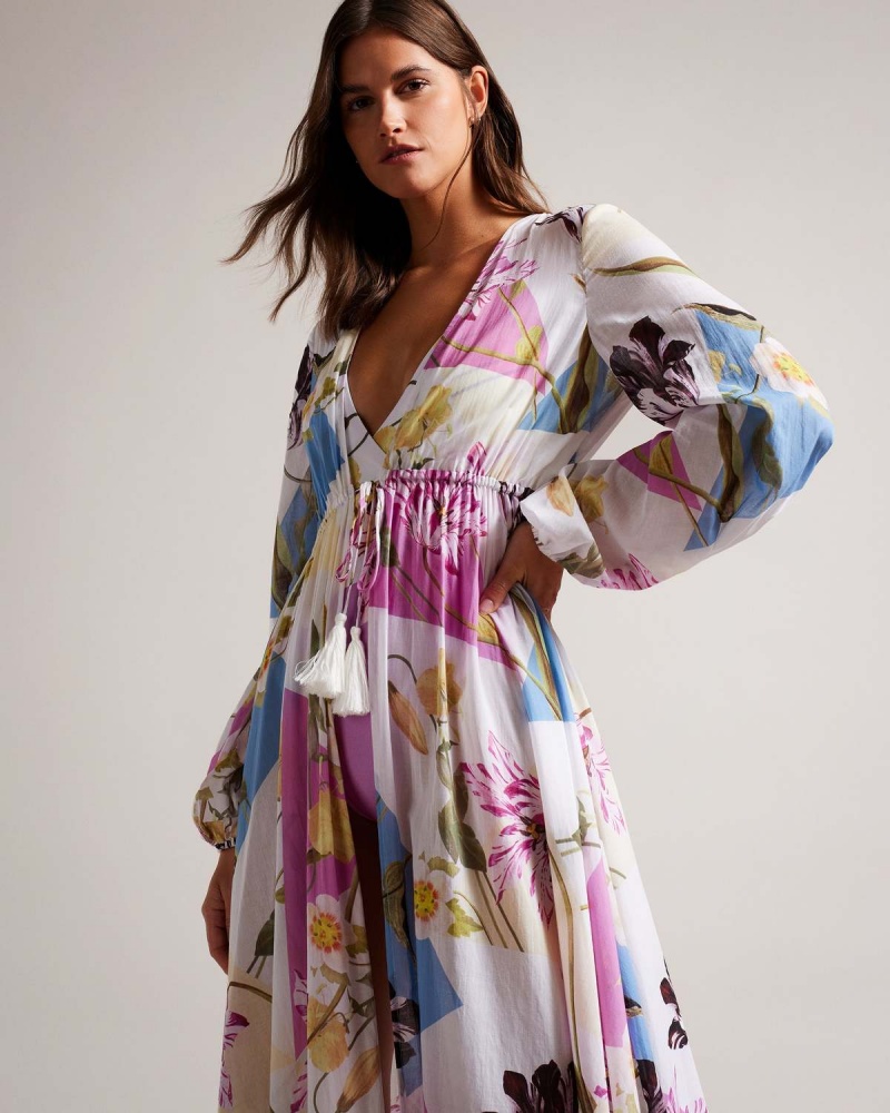 Ted Baker ROZLYN Floaty Maxi Cover Up Albi | 639EYLHIM