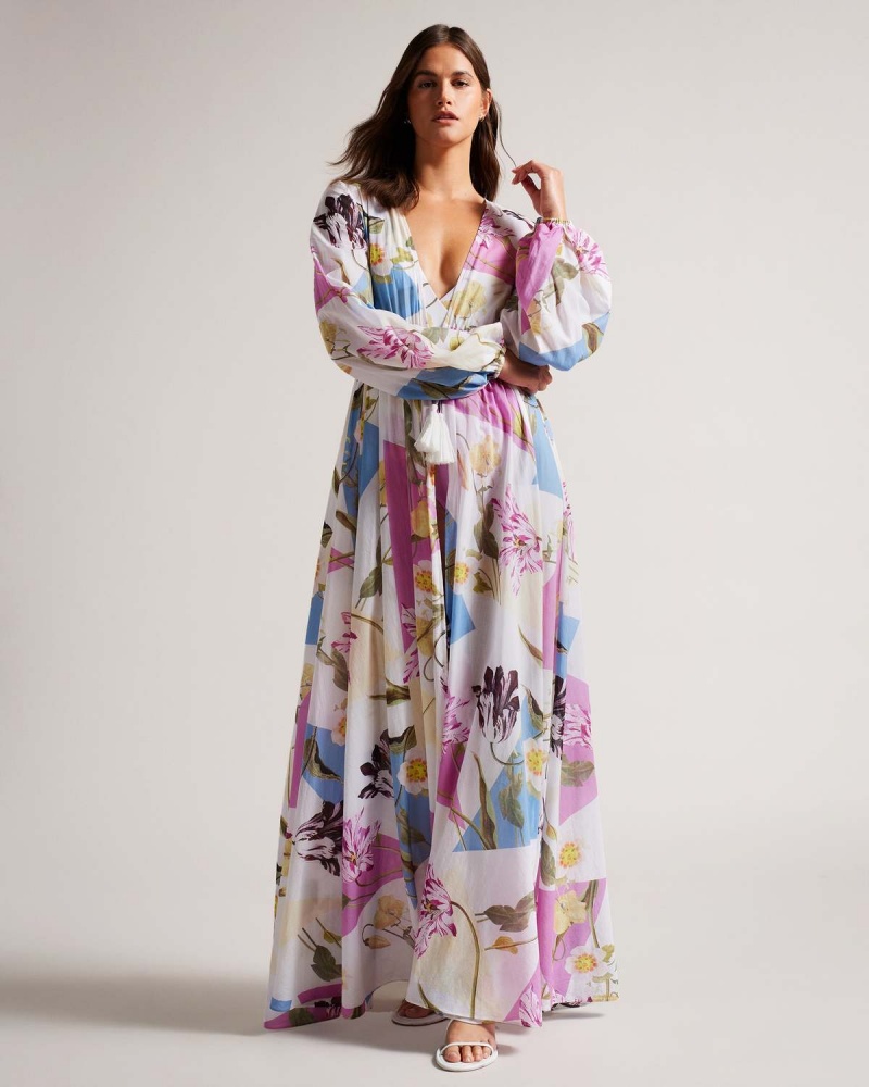 Ted Baker ROZLYN Floaty Maxi Cover Up Albi | 639EYLHIM