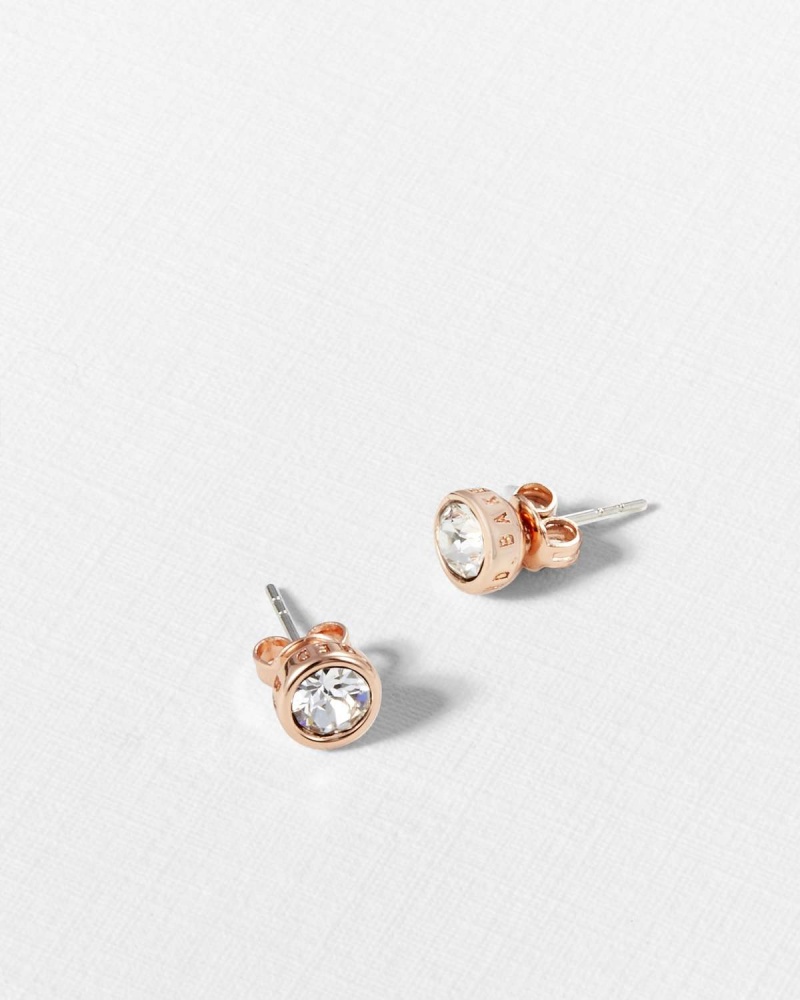 Ted Baker SINAA Crystal Stud Earring Clear | 572FWDIHU